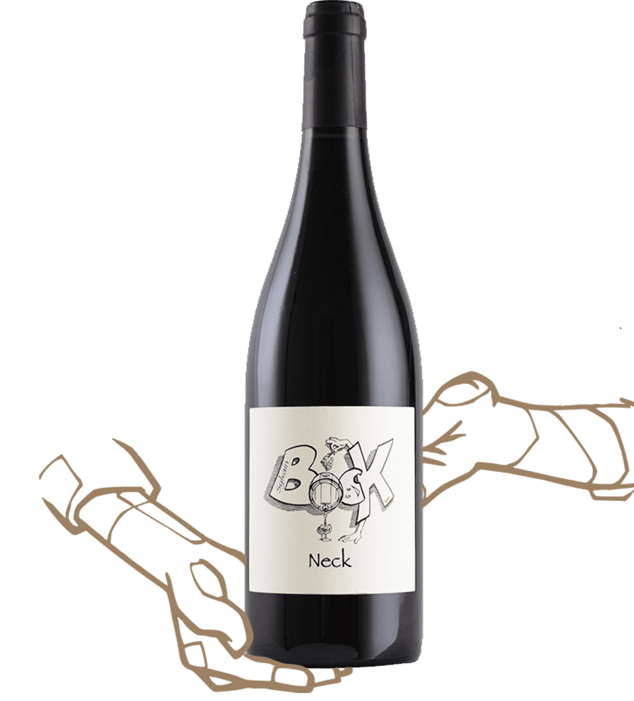 neck est un vin naturel rouge sans sulfite ajouté de sylvain bock en ardèche