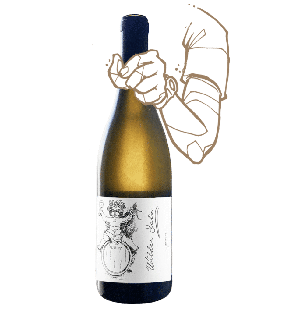 wilder satz est un vin naturel blanc sans sulfite ajouté fait par brand bross