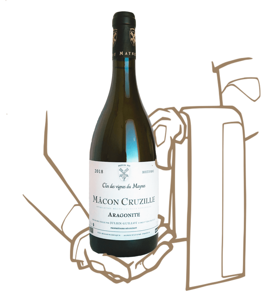 Cuvée Aragonite du Clos des vignes du Maynes, Vin naturel de Bourgogne