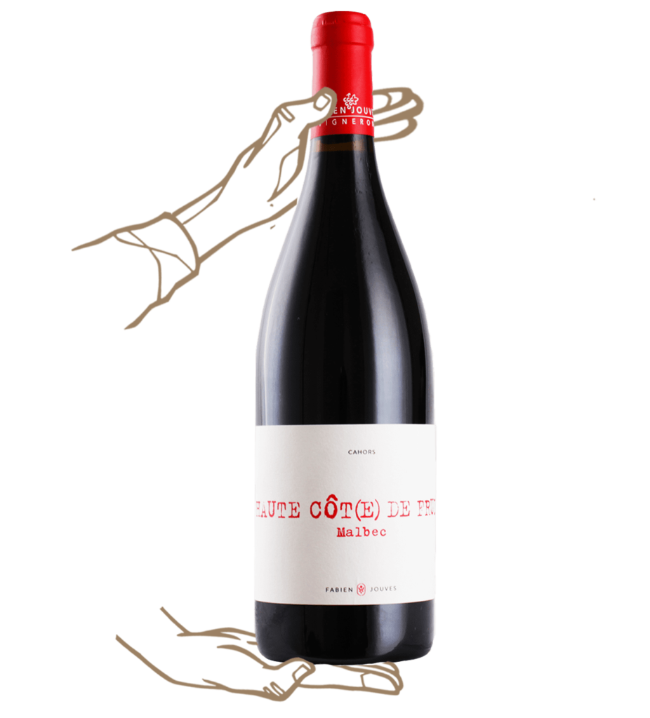 haute côte de fruits est un vin rouge nature de fabien jouves du domaine mas del pieré