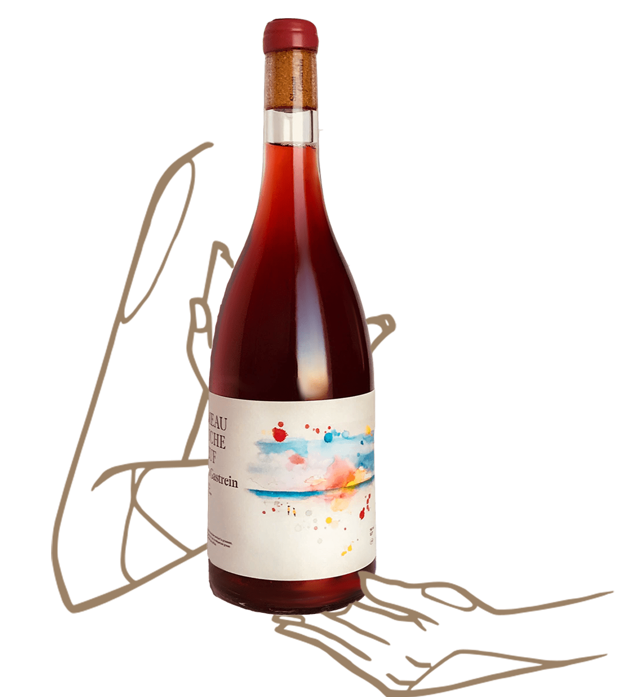 Le Rouget by Hameau toucheboeuf is a natural wine rosé