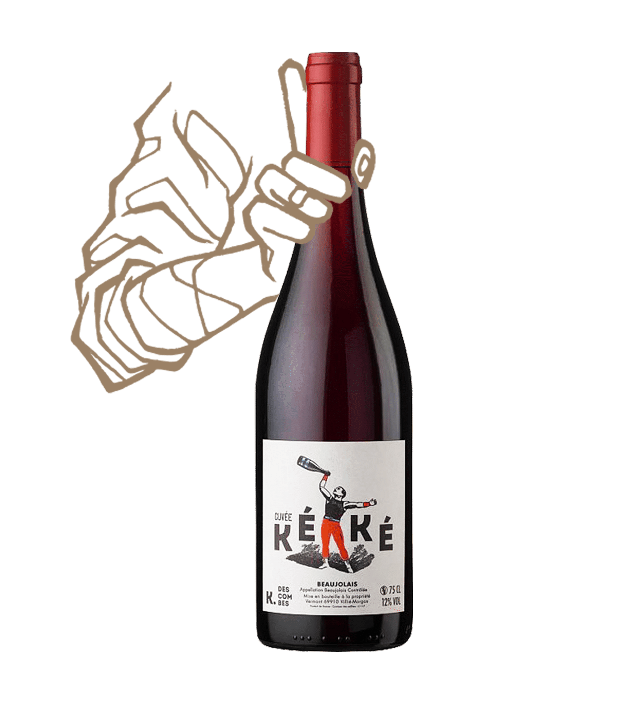 La cuvée Kéké de K.descombes est un vin nautrel du Beaujolais