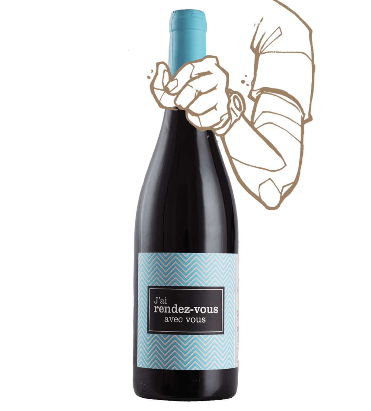 j'ai rdv avec vous red is a natural wine by domaine rière cadenne from roussillon