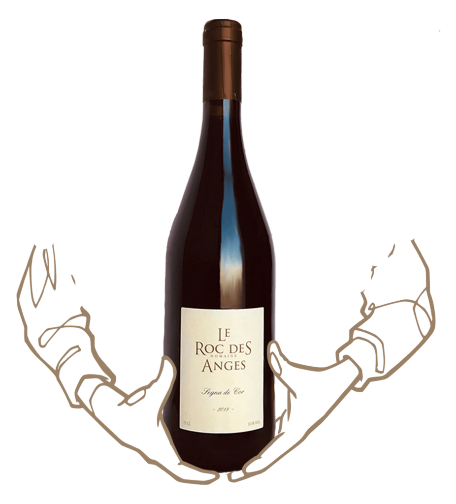 Segna de cor du domaine roc des anges est un vin biodynamique