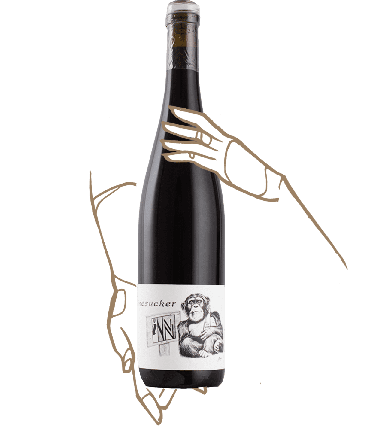 A pinot noir by winesucker and les vins pirouettes, a natural wine from Alsace