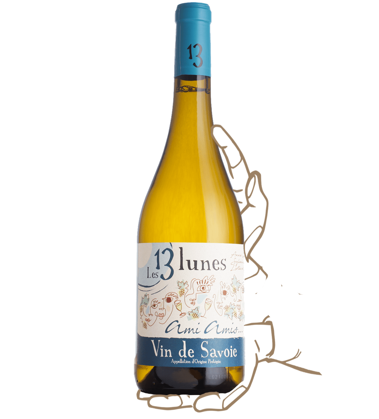 Ami amis est un vin naturel de savoie du domaine des 13 lunes