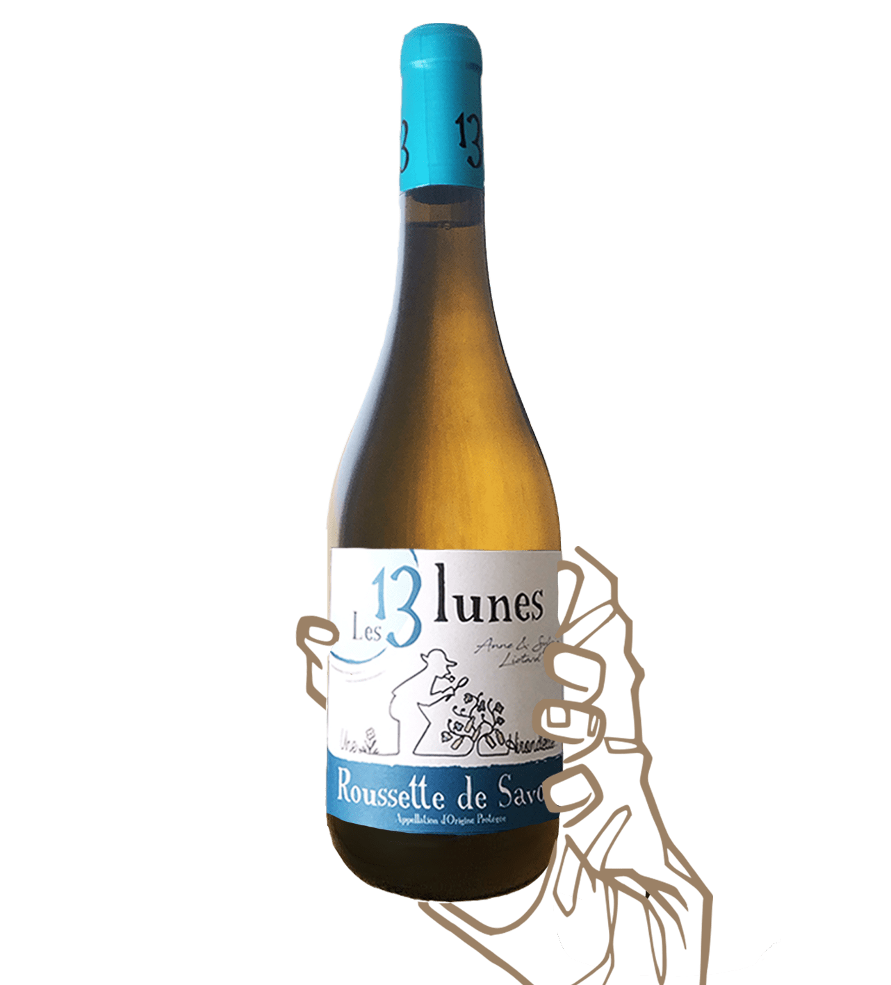 hirondelles est un vin naturel et biodynamique blanc de savoie du domaine des 13 lunes