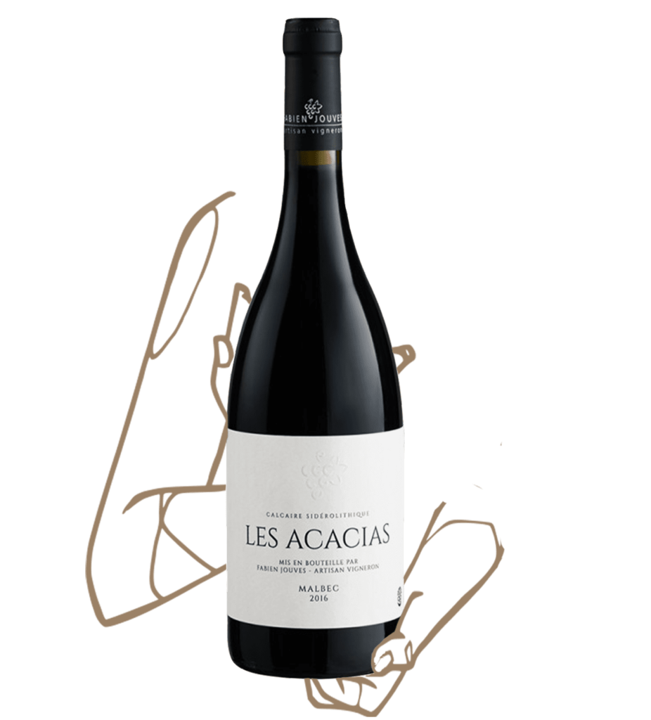 Les acacias est un vin naturel du cahors de fabien jouves (mas del périé)