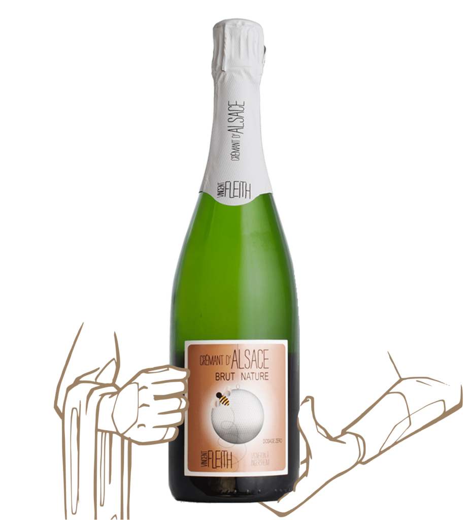 Crémant brut nature d'Alsace de Vincent Fleith