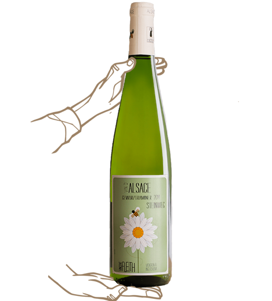Gewurztraminer Steinweg by Vincent Fleith is a biodynamic wine from Alsace