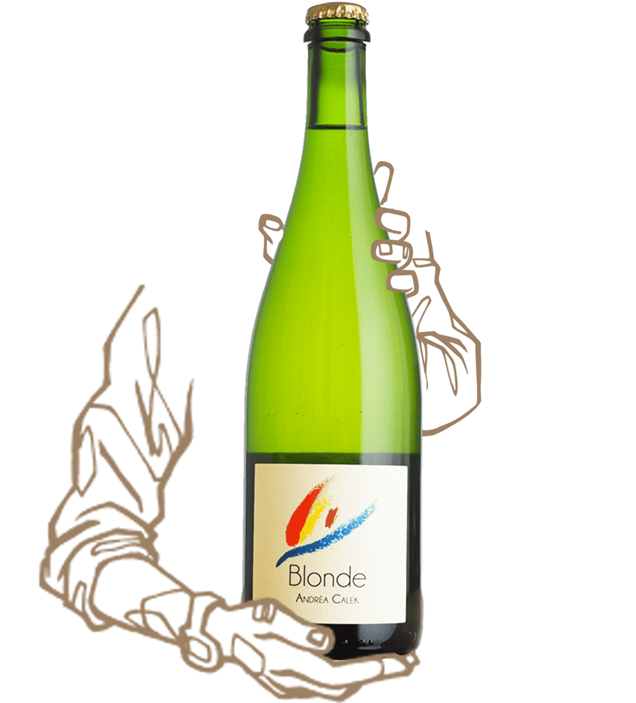 Blonde d'Andrea Calek est un vin naturel blanc sans sulphites ajoutés