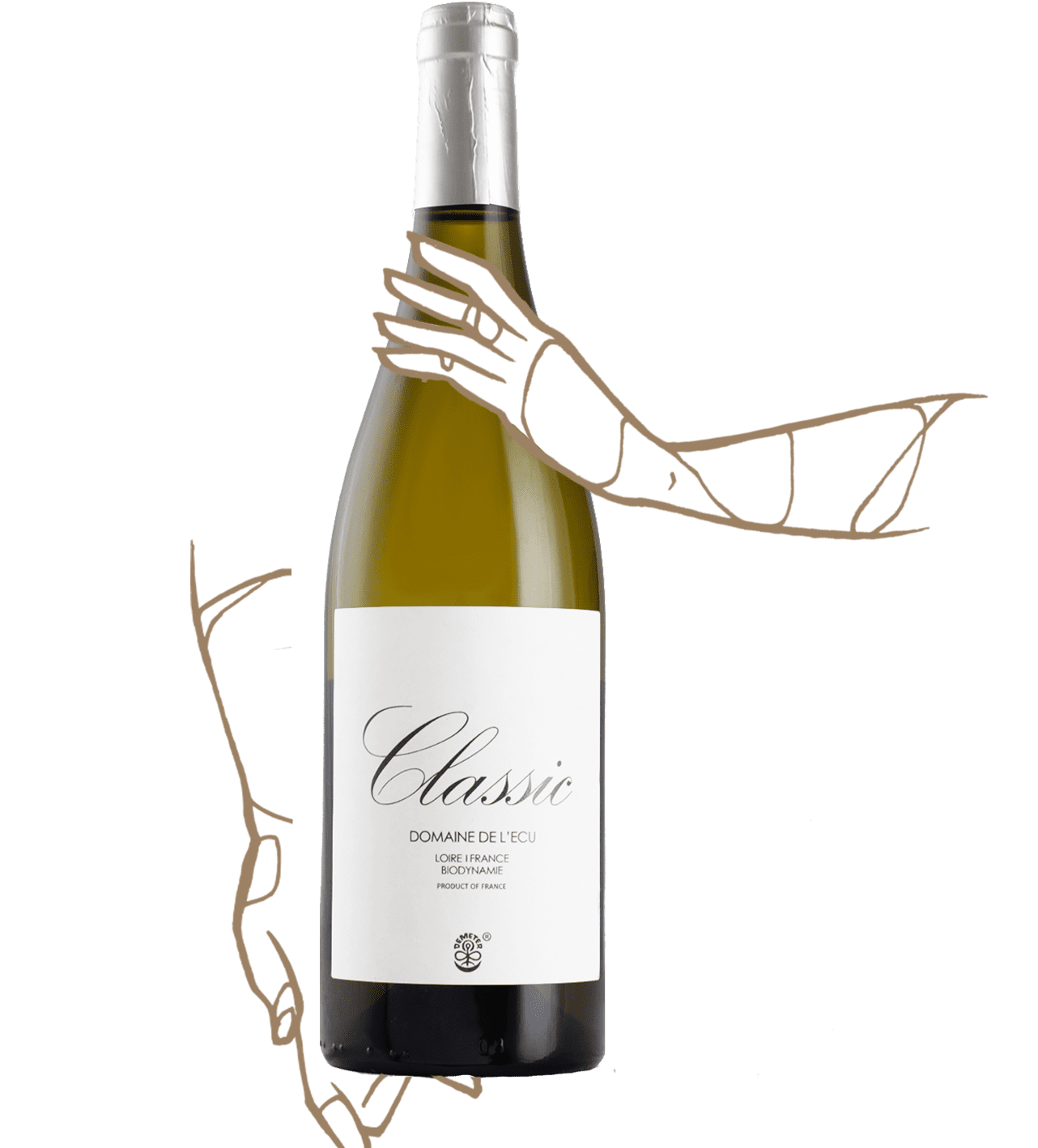 classic white natural wine by domaine de l'écu from loire