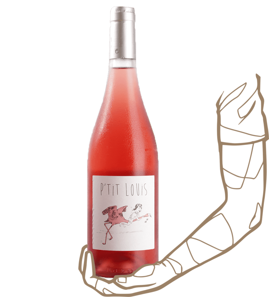 P'tit Louis du domaine du petit Oratoire est un rosé sans sulfites ajoutés