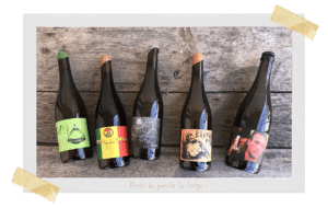 Bouteilles de vin naturel La Sorage