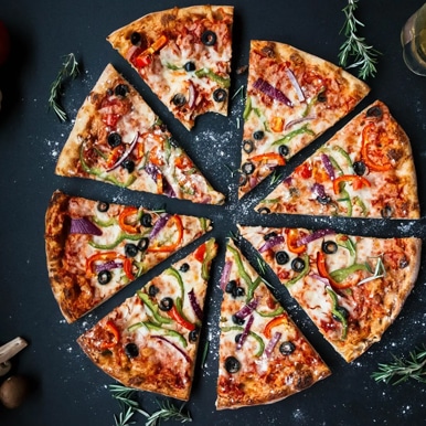 Accord vin et pizza
