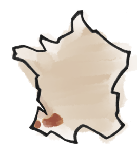 sud ouest carte dessin vignoble